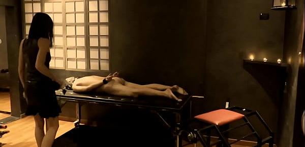  Femdom Whipping male Slave in a Dungeon - Mistress Kym